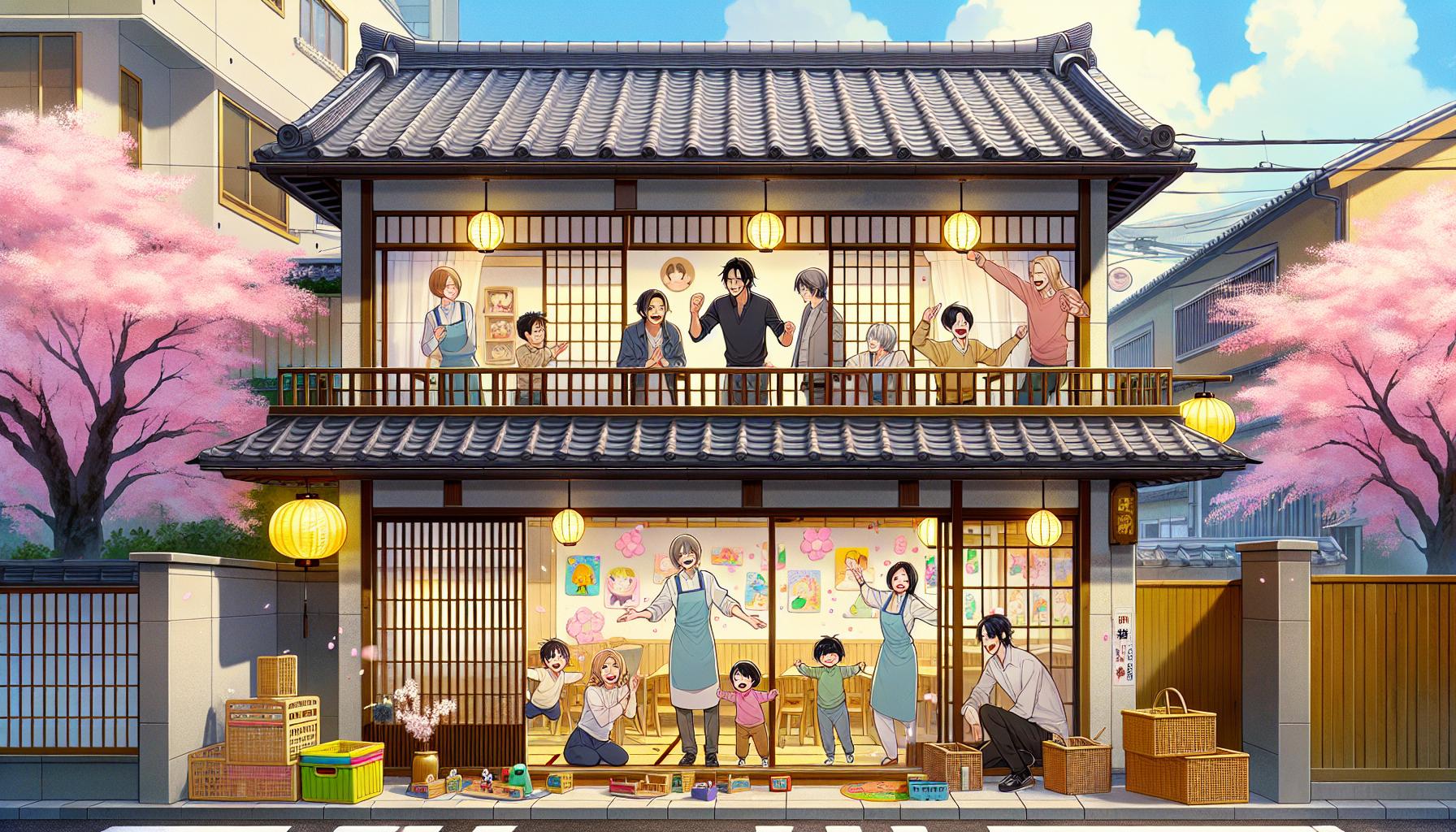 園内で遊ぶ園児たちの様子